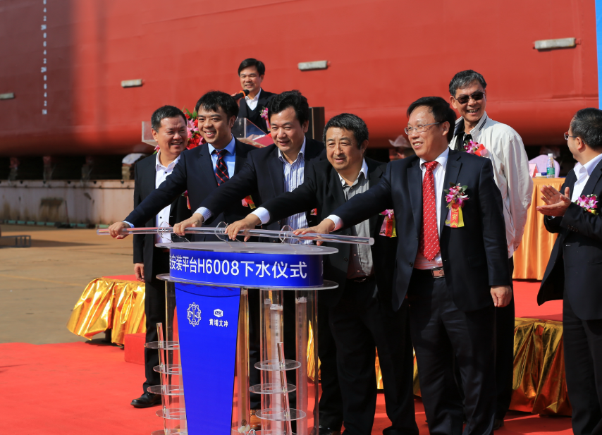“精銦1號(hào)”(KOE-01)自升式海上風(fēng)電安裝平臺(tái)成功下水